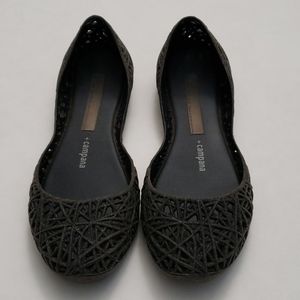 Melissa + campana girls glitter flats, size 2